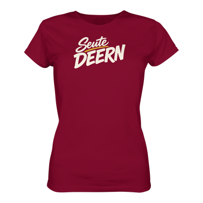 Damen T-Shirt „Seute Deern" – Norddeutscher Sprüche-Shirt, Slim Fit