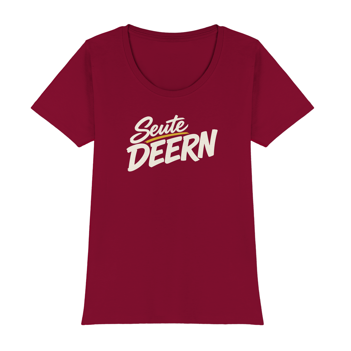 Damen T-Shirt „Seute Deern" – Norddeutscher Sprüche-Shirt, Slim Fit